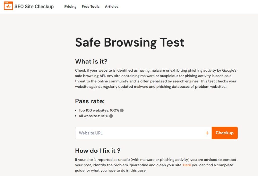 Safe Browsing Test